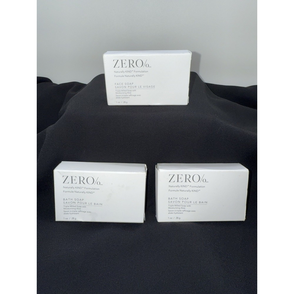 3 Bars Gilchrist & Soames Zero % Bath Soap Moisturizing Aloe Travel Size 1oz‎